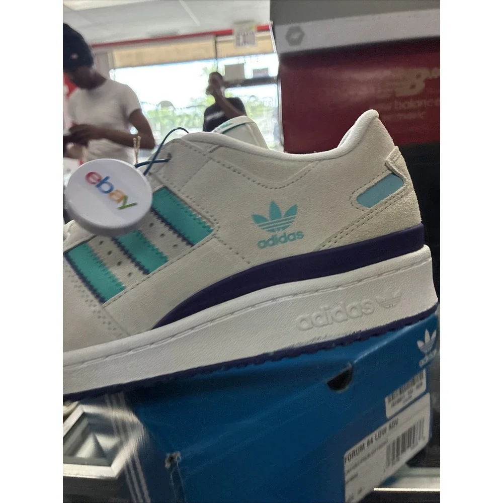 Adidas Forum 84 Low ADV Original RETRO COLORS HP9093 White Suede SZ 10.5 New
